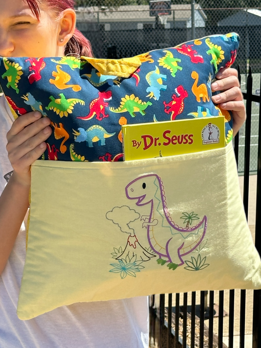 Reading Pillow - Baby Dragon with Volcano