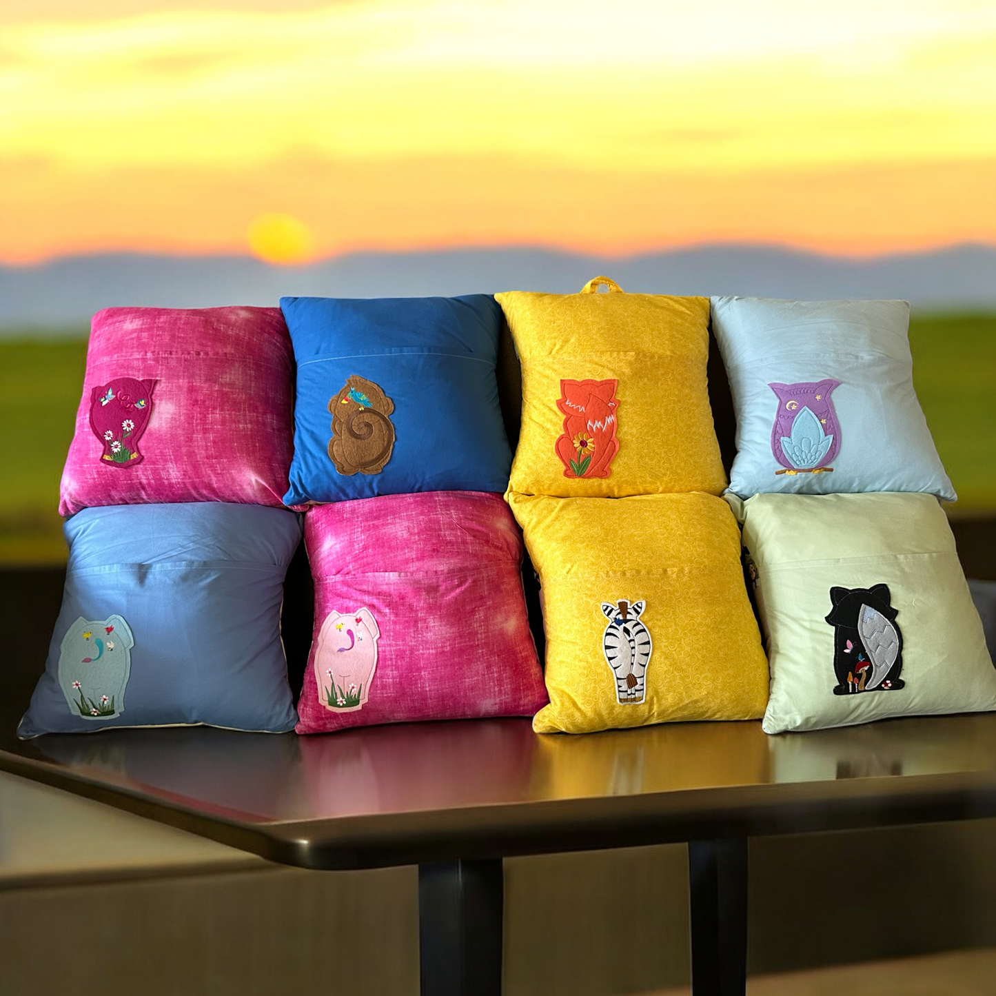 Reading Pillows - Animal Appliques