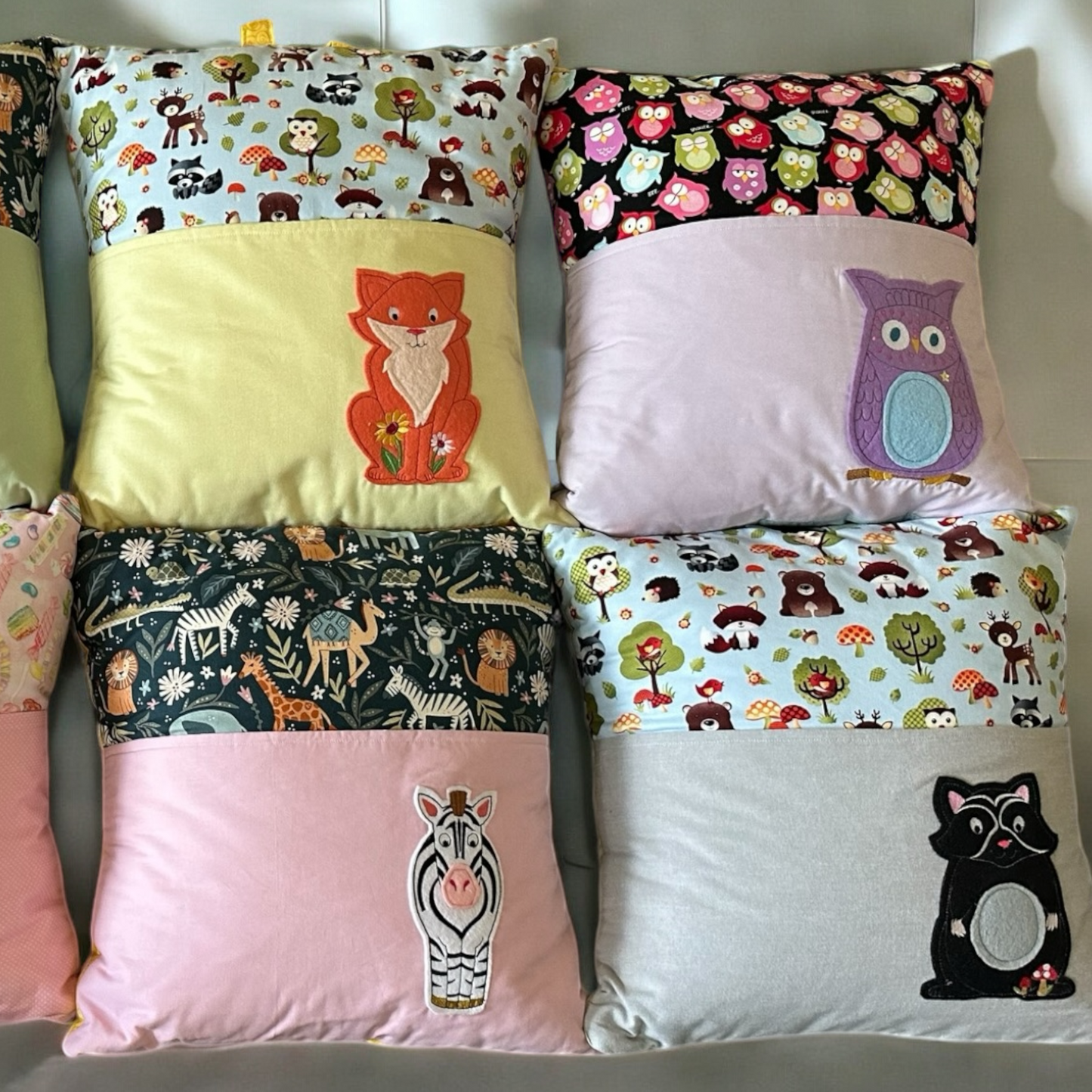 Reading Pillows - Animal Appliques