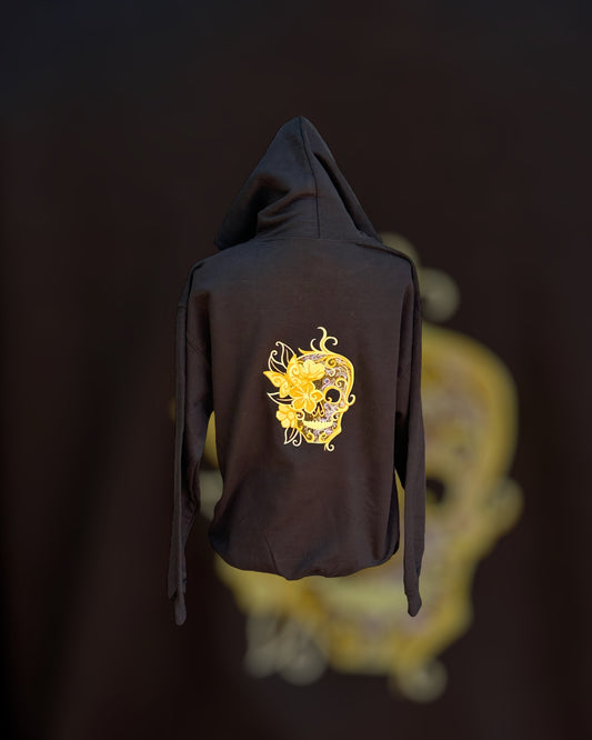 Butterfly Skull Black Hoodie